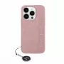 Karl Lagerfeld KLHCP15LPSAKDGCP iPhone 15 Pro 6.1 Hardcase Saffiano Rhinestones & Charm Pink