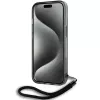 Karl Lagerfeld KLHCP15SHKDPNSK iPhone 15 / 14 / 13 6.1 Black Hardcase IML Mono KL Pattern & Cord