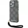 Karl Lagerfeld KLHCP15XHKDPNSK iPhone 15 Pro Max 6.7 Black Hardcase IML Mono KL Pattern & Cord