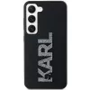 Karl Lagerfeld KLHCS24S3DMBKCK Hard Case für Samsung Galaxy S24, Schwarz, 3D Rubber Glitter Logo