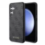Guess GUOHCSA35G4GFGR Hard Case für Samsung Galaxy A35 5G, Schwarz, 4G Metal Gold Logo