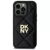 DKNY DKHCP14XPQDSLK Quilted Stack Logo Back Cover für iPhone 14 Pro Max 6,7 inch Schwarz