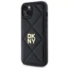 DKNY DKHCP15MPQDSLK Quilted Stack Logo Case für iPhone 15 Plus 6,7 inch Schwarz
