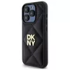 DKNY DKHCP15XPQDSLK Quilted Stack Logo Rückseitenhülle für Apple iPhone 15 Pro Max 6,7 inch Schwarz