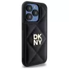 DKNY DKHCP15XPQDSLK Quilted Stack Logo Rückseitenhülle für Apple iPhone 15 Pro Max 6,7 inch Schwarz