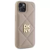 DKNY DKHCP14SPQDSLE Quilted Stack Logo Case für Apple iPhone 14 6,1 inch Beige