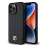 DKNY DKHMP14XPSHRPSK iPhone 14 Pro Max 6.7 Hardcase Leder Monogramm-Muster Metall-Logo MagSafe Schwarz