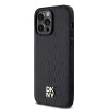 DKNY DKHMP14XPSHRPSK iPhone 14 Pro Max 6.7 Hardcase Leder Monogramm-Muster Metall-Logo MagSafe Schwarz