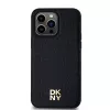 DKNY DKHMP14XPSHRPSK iPhone 14 Pro Max 6.7 Hardcase Leder Monogramm-Muster Metall-Logo MagSafe Schwarz