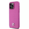 DKNY DKHMP15XPSHRPSP iPhone 15 Pro Max 6,7 inch Pink Hardcase Leder Monogramm-Muster Metall-Logo MagSafe