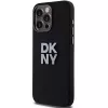 DKNY DKHCP15LSMCBSK Hardcase Liquid Silicone Case für Apple iPhone 15 Pro 6,1 inch Schwarz mit Metall-Logo