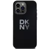 DKNY DKHCP15LSMCBSK Hardcase Liquid Silicone Case für Apple iPhone 15 Pro 6,1 inch Schwarz mit Metall-Logo