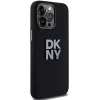 DKNY DKHCP15LSMCBSK Hardcase Liquid Silicone Case für Apple iPhone 15 Pro 6,1 inch Schwarz mit Metall-Logo
