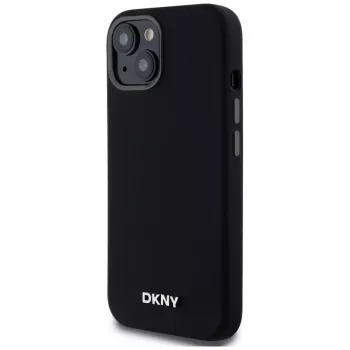 DKNY DKHMP14SSMCHLK Hardcase Liquid Silicone MagSafe Case für iPhone 13/14/15 6,1 Zoll Schwarz