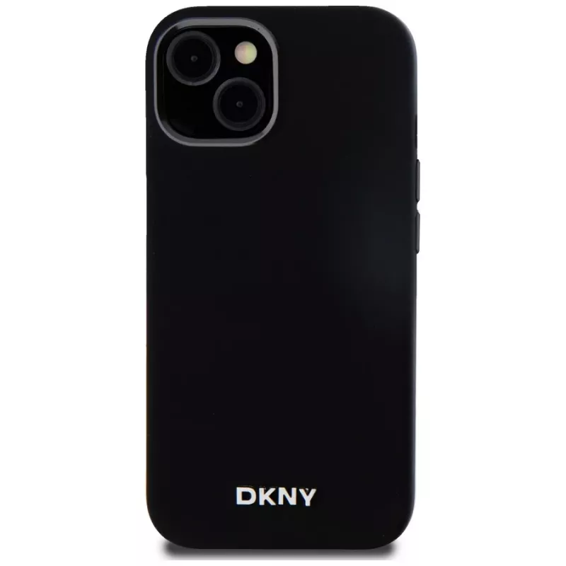 DKNY DKHMP14SSMCHLK Hardcase Liquid Silicone MagSafe Case für iPhone 13/14/15 6,1 Zoll Schwarz