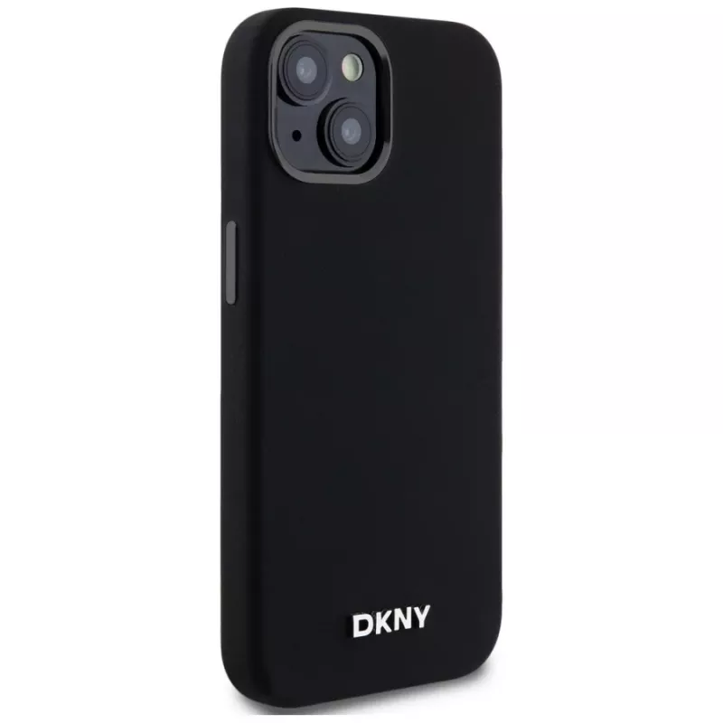 DKNY DKHMP14SSMCHLK Hardcase Liquid Silicone MagSafe Case für iPhone 13/14/15 6,1 Zoll Schwarz