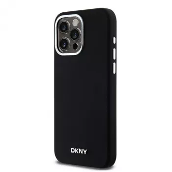 DKNY DKHMP14XSMCHLK Hardcase Liquid Silicone MagSafe Case für Apple iPhone 14 Pro Max 6,7 inch Schwarz