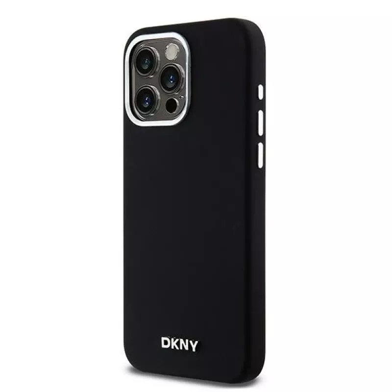 DKNY DKHMP14XSMCHLK Hardcase Liquid Silicone MagSafe Case für Apple iPhone 14 Pro Max 6,7 inch Schwarz