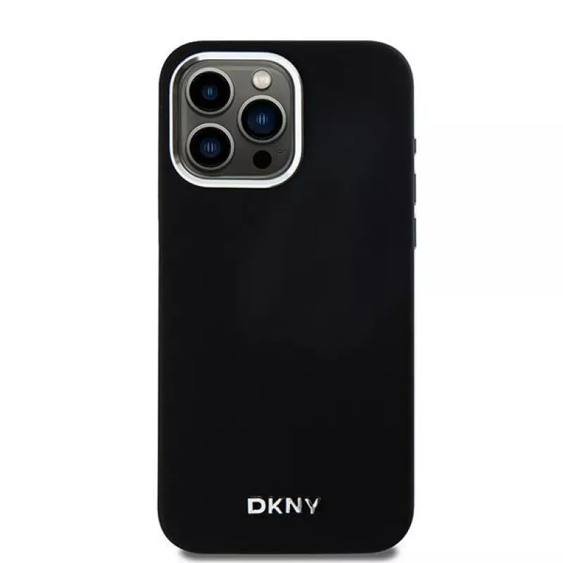 DKNY DKHMP14XSMCHLK Hardcase Liquid Silicone MagSafe Case für Apple iPhone 14 Pro Max 6,7 inch Schwarz