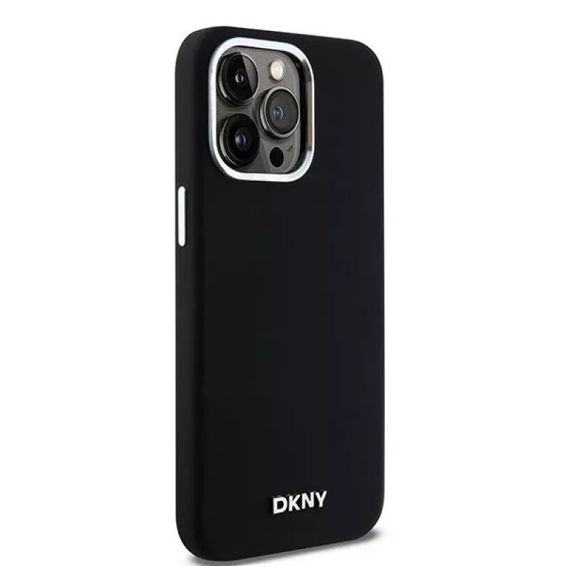 DKNY DKHMP14XSMCHLK Hardcase Liquid Silicone MagSafe Case für Apple iPhone 14 Pro Max 6,7 inch Schwarz
