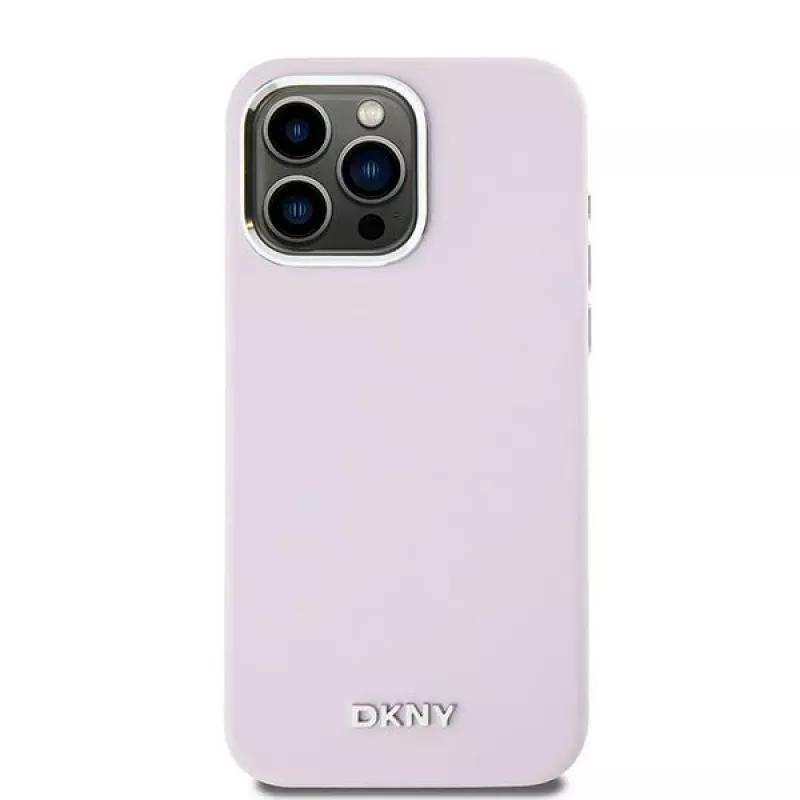 DKNY DKHMP15XSMCHLP Liquid Silicone Hard Case mit MagSafe für Apple iPhone 15 Pro Max 6,7 inch Pink