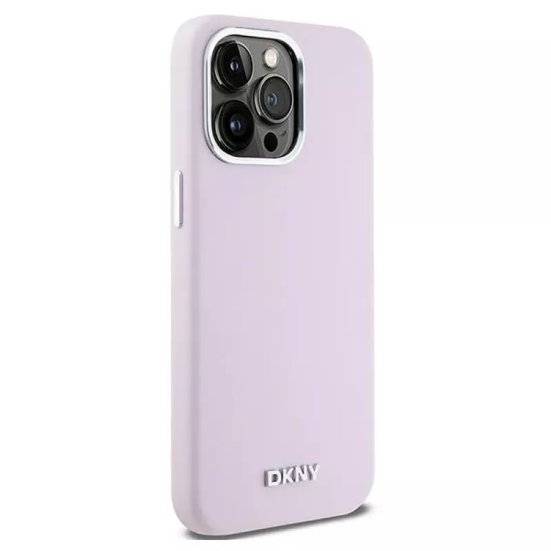 DKNY DKHMP15XSMCHLP Liquid Silicone Hard Case mit MagSafe für Apple iPhone 15 Pro Max 6,7 inch Pink