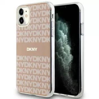 DKNY DKHMN61HRHSEP Hardcase für iPhone 11 / XR 6,1 inch Pink Mono & Stripe MagSafe