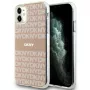 DKNY DKHMN61HRHSEP Hardcase für iPhone 11 / XR 6,1 inch Pink Mono & Stripe MagSafe
