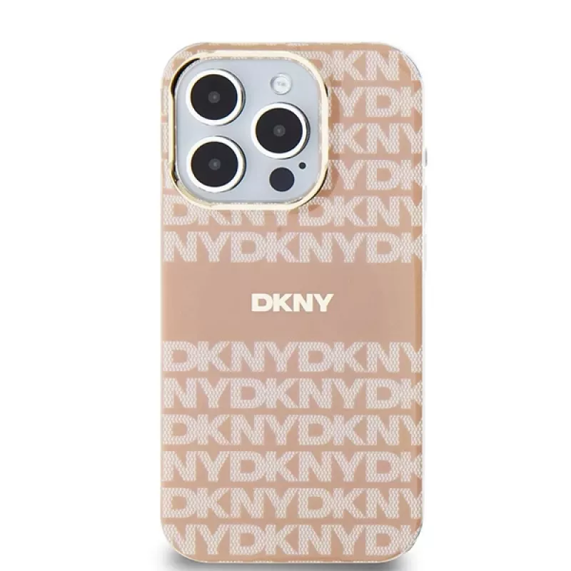 DKNY DKHMP14LHRHSEP Hardcase IML Mono & Stripe MagSafe für iPhone 14 Pro 6,1 inch Pink
