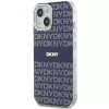 DKNY DKHMP15SHRHSEB Hard Case für iPhone 15/14/13 6,1 inch Blau Mono & Stripe IML MagSafe
