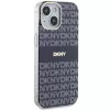 DKNY DKHMP15SHRHSEB Hard Case für iPhone 15/14/13 6,1 inch Blau Mono & Stripe IML MagSafe