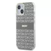 DKNY DKHMP15SHRHSEE Hard Case für Apple iPhone 15 / 14 / 13 6,1 inch Beige IML Mono & Stripe MagSafe