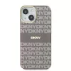 DKNY DKHMP15SHRHSEE Hard Case für Apple iPhone 15 / 14 / 13 6,1 inch Beige IML Mono & Stripe MagSafe