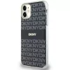 DKNY DKHMN61HRHSEK Hard Case für Apple iPhone 11 / iPhone XR 6,1 inch Schwarz IML Mono & Stripe MagSafe