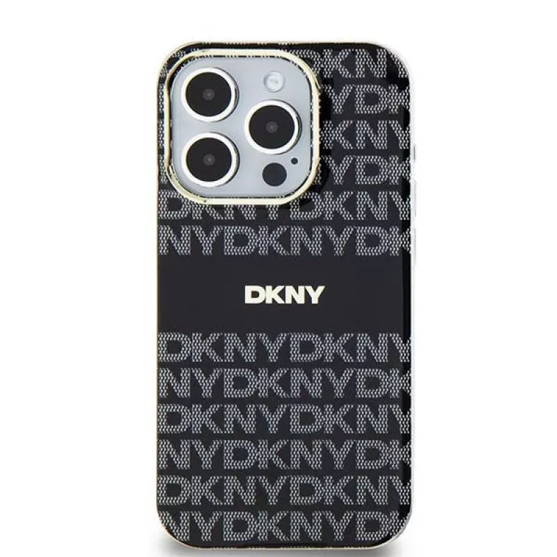 DKNY DKHMN61HRHSEK Hard Case für Apple iPhone 11 / iPhone XR 6,1 inch Schwarz IML Mono & Stripe MagSafe
