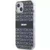 DKNY DKHMP15MHRHSEK Hard Case für iPhone 15 Plus / 14 Plus 6,7 inch Schwarz IML Mono & Stripe MagSafe