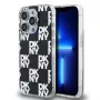 DKNY DKHCP15LHDLCEK Hardcase für Apple iPhone 15 Pro 6.1, schwarz, IML Checkered Mono Pattern