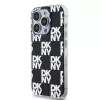 DKNY DKHCP15LHDLCEK Hardcase für Apple iPhone 15 Pro 6.1, schwarz, IML Checkered Mono Pattern