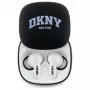 DKNY DKTWS3DNYAK Bluetooth-TWS-In-Ear-Kopfhörer mit Ladeetui, Gummi-Matt-Finish, Schwarz