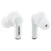 DKNY DKTWS3DNYAK Bluetooth-TWS-In-Ear-Kopfhörer mit Ladeetui, Gummi-Matt-Finish, Schwarz