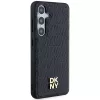DKNY DKHMS24MPSHRPSK S24+ S926 Black Hardcase Leather Pattern Metal Logo MagSafe für Samsung Galaxy S24+