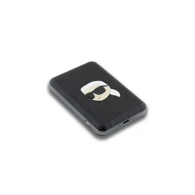 KARL LAGERFELD KLPB5FPGKSKIHK Wireless Power Bank 5000mAh 15W MagSafe Schwarz