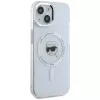 KARL LAGERFELD IML Metal Karl Head MagSafe Case für Apple iPhone 15 - Weiß