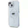 KARL LAGERFELD IML Metal Karl Head MagSafe Case für Apple iPhone 15 Plus Weiß