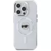KARL LAGERFELD IML Metal Karl Head MagSafe Case für Apple iPhone 15 Pro, Weiß