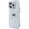 KARL LAGERFELD IML Metal Karl Head MagSafe Case für Apple iPhone 15 Pro Max Weiß
