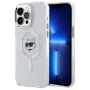 Karl Lagerfeld KLHMP13XHLSCHH iPhone 13 Pro Max 6,7 inch Weiße Hardcase IML Metal Choupette Head MagSafe