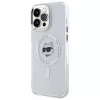 Karl Lagerfeld KLHMP13XHLSCHH iPhone 13 Pro Max 6,7 inch Weiße Hardcase IML Metal Choupette Head MagSafe