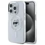 Karl Lagerfeld KLHMP15LHLSCHH iPhone 15 Pro 6.1 Hardcase IML Metal Choupette Head MagSafe White
