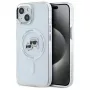 Karl Lagerfeld KLHMP15SHLSKCH Hardcase für Apple iPhone 15 6,1 inch Weiß Karl & Choupette Head MagSafe